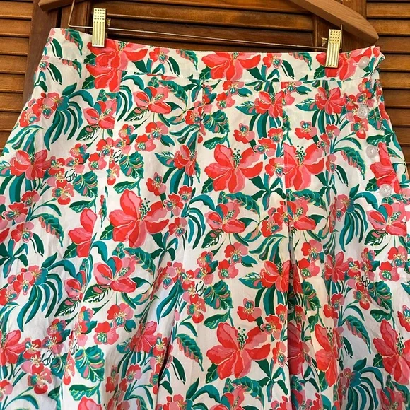 Bernie Dexter pinup style hibiscus skort size 1X - Picture 9 of 11